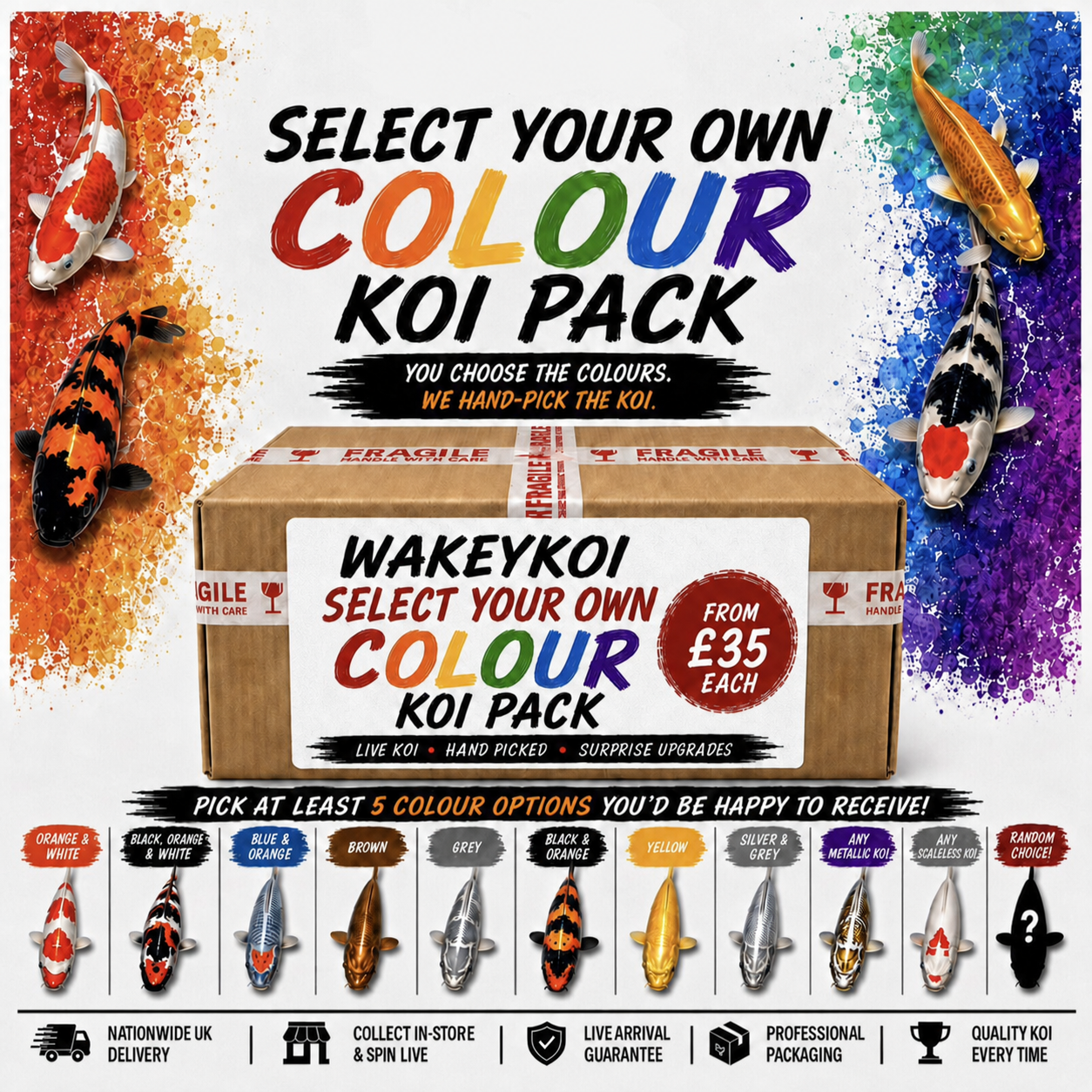 Select Your Own Koi Colour Pack